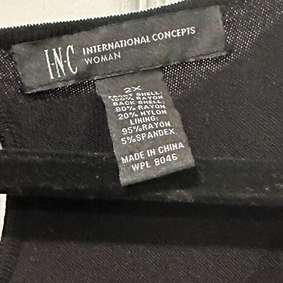 INC EUC Crochet and Tan Dress - Picture 2 of 4